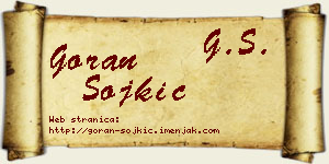 Goran Sojkić vizit kartica